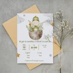 Baptism invitation, Tractor in the field