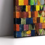 Πίνακας ζωγραφικής Once emerged from the gray of the night Klee Paul Καμβάς τελαρωμένος Όψη 5