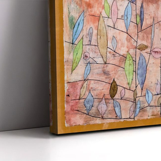 Πίνακας ζωγραφικής  Barely in leaf Klee P. Καμβάς τελαρωμένος Όψη 5