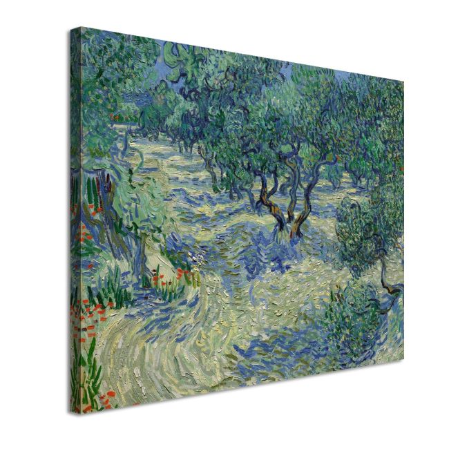 Πίνακας ζωγραφικής  Olive orchard Vincent van Gogh Καμβάς τελαρωμένος Όψη 4