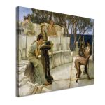 Πίνακας ζωγραφικής Σαπφώ και Αλκαίος Alma-Tadema L. Καμβάς τελαρωμένος Όψη 4