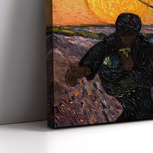 Πίνακας ζωγραφικής The sower Vincent van Gogh Καμβάς τελαρωμένος Όψη 5
