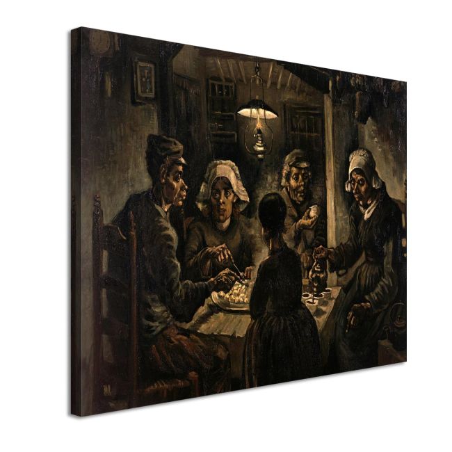 Πίνακας ζωγραφικής The potato eaters Vincent van Gogh Καμβάς τελαρωμένος Όψη 4