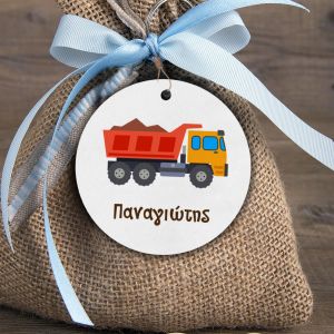 Wooden figure for favors truck circular Printed wood (mdf) View 1