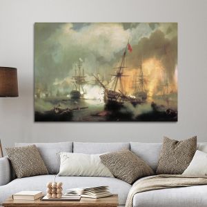 Canvas print The Naval Battle of Navarino, Aivazovsky I.