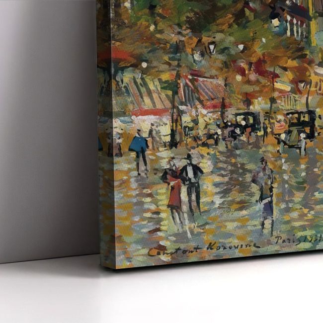 Πίνακας ζωγραφικής Paris by night Korovin K. Καμβάς τελαρωμένος Όψη 5