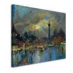 Πίνακας ζωγραφικής Bastille Korovin K. Καμβάς τελαρωμένος Όψη 4