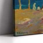 Canvas print House and people on the shore Oikonomou M. Framed canvas View 5