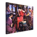 Canvas print Penelope and the suitors Waterhouse J. W. Framed canvas View 4