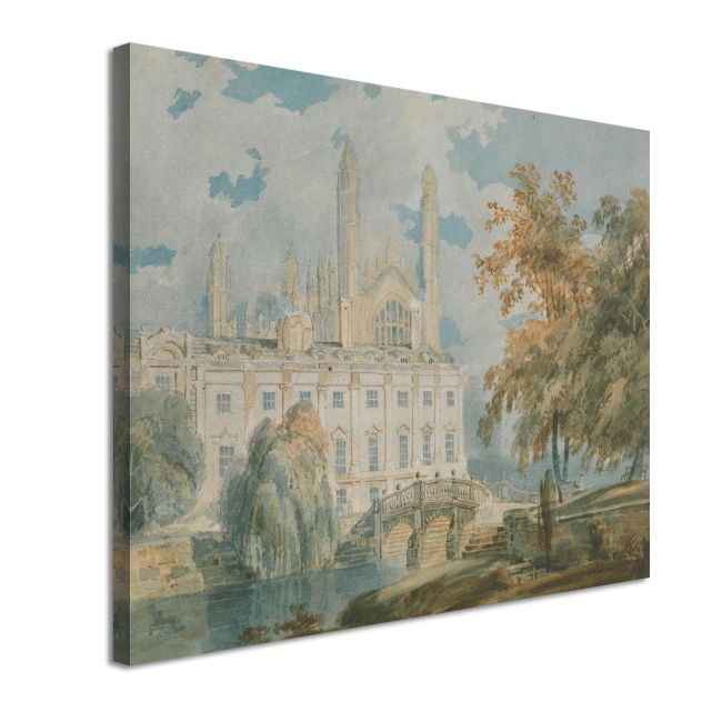 Πίνακας ζωγραφικής Clare hall and King’s college chapel Turner J. M. W. Καμβάς τελαρωμένος Όψη 4