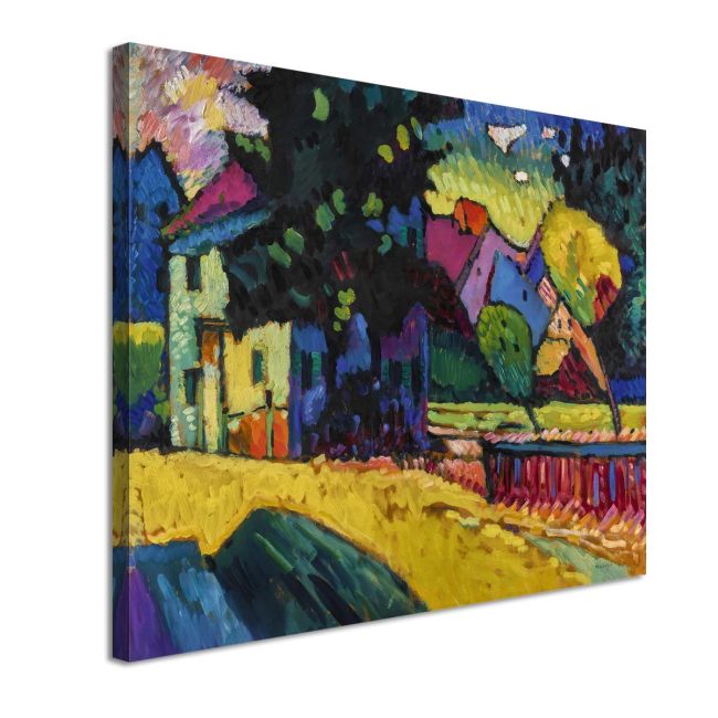 Canvas print Landscape with green house Kandinsky W. Framed canvas View 4
