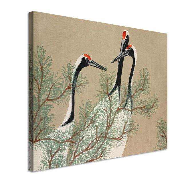 Canvas print Cranes  Kamisaka Sekka Framed canvas View 4