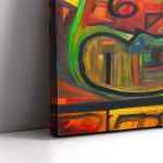 Πίνακας σε καμβά Abstract selection CII Καμβάς τελαρωμένος Όψη 5