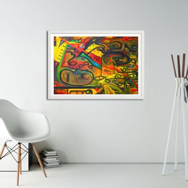 Πίνακας σε καμβά Abstract selection CII Καμβάς τελαρωμένος Όψη 11