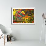 Πίνακας σε καμβά Abstract selection CII Καμβάς τελαρωμένος Όψη 11