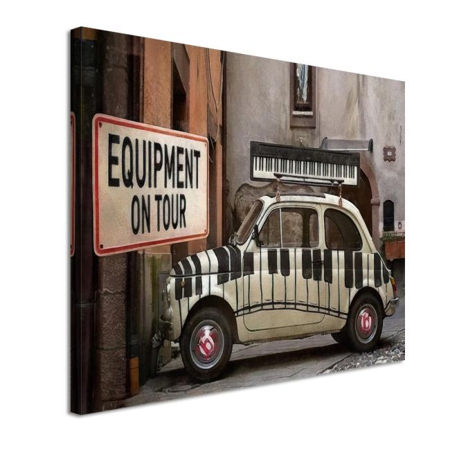 Πίνακας σε καμβά Equipment on tour Καμβάς τελαρωμένος Όψη 4