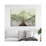 Πίνακας σε καμβά Προσφορά 150x100 Γέφυρα στη ζούγκλα, Jungle bridge