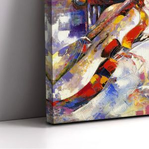 Πίνακας σε καμβά The girl and the violoncello Καμβάς τελαρωμένος Όψη 1 2