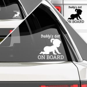 Car sticker Daddy's girl baby girl View 1