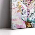 Canvas print Glam and glory vertical