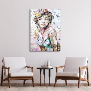 Canvas print Glam and glory vertical 2