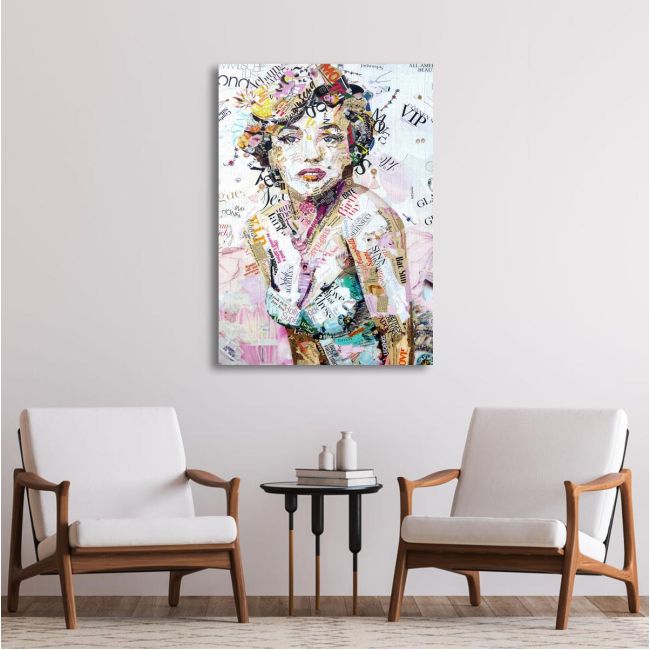Canvas print Glam and glory vertical