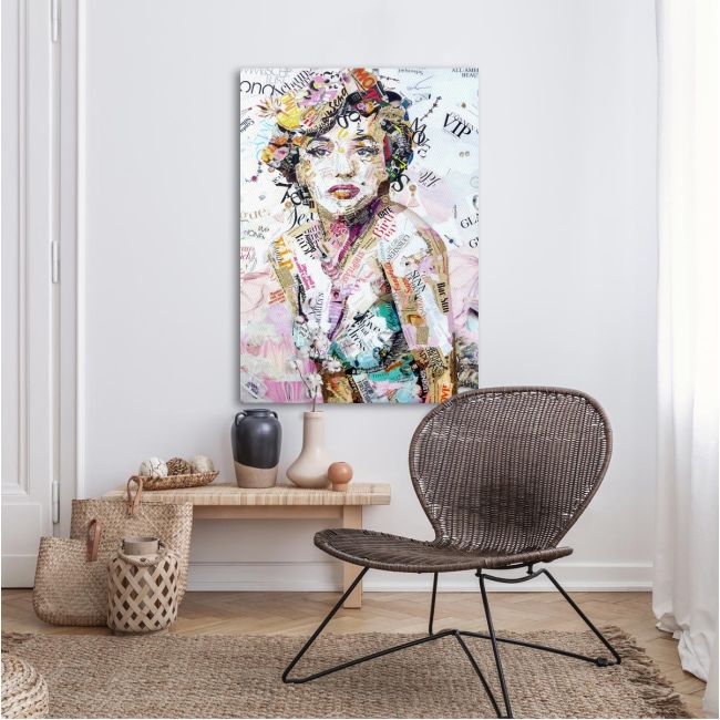 Canvas print Glam and glory vertical