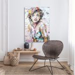 Canvas print Glam and glory vertical