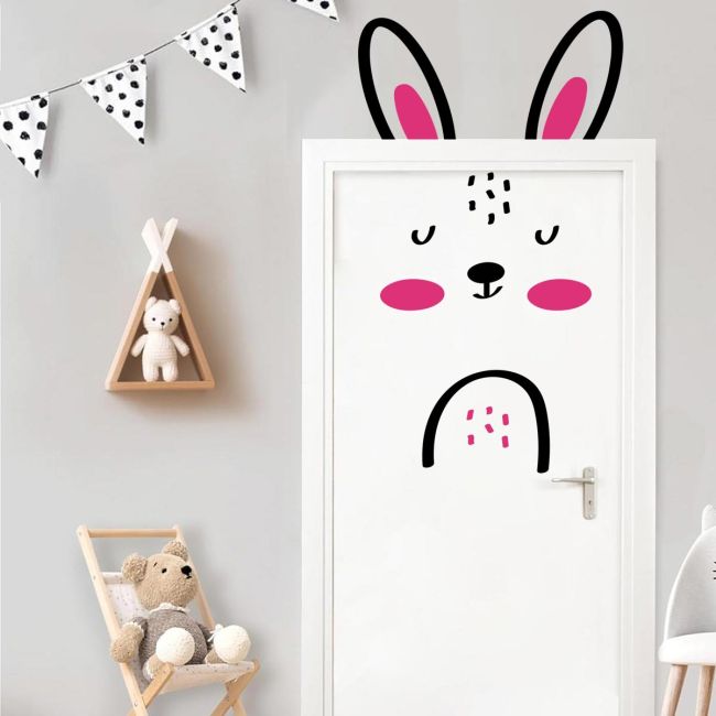 Αυτοκόλλητο Πόρτας Κουνελάκι Όψη 1