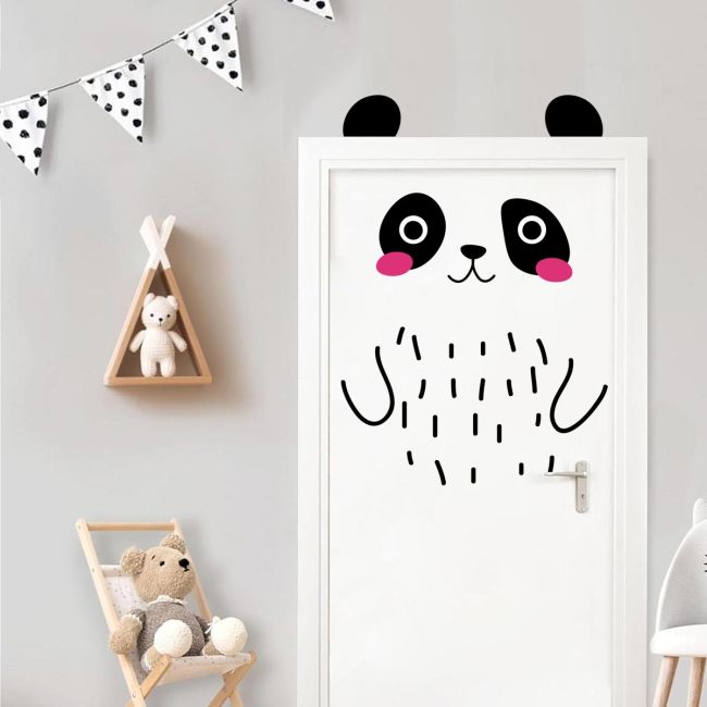 Αυτοκόλλητο Πόρτας Πάντα Όψη 1