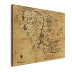 Middle Earth map reart canvas print Framed canvas View 4
