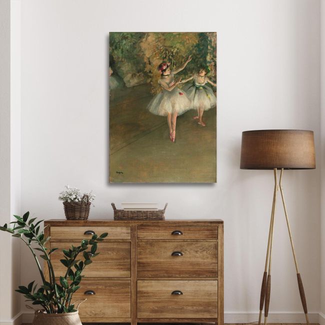 Canvas print Two Dancers on a Stage Degas E. Framed canvas View 2