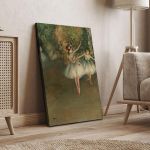 Πίνακας ζωγραφικής Two Dancers on a Stage Degas E. Καμβάς τελαρωμένος Όψη 4