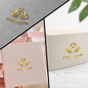 Products Sticker transparent gold color gloss horizontal 6 x 4  cm View 1 2