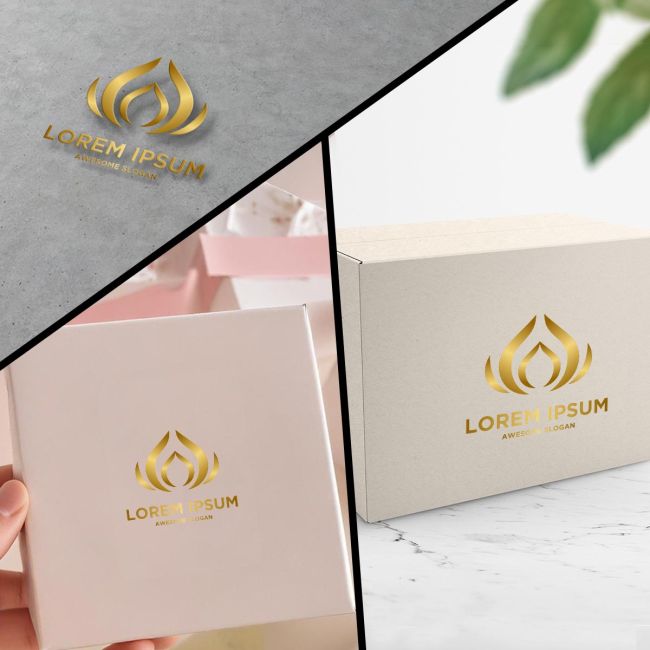 Products Sticker transparent gold color gloss horizontal 6 x 4  cm View 2