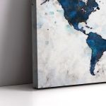 Canvas print Retro map watercolors Framed canvas View 5