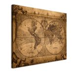 Canvas print Retro world map Framed canvas View 4