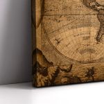 Canvas print Retro world map Framed canvas View 5