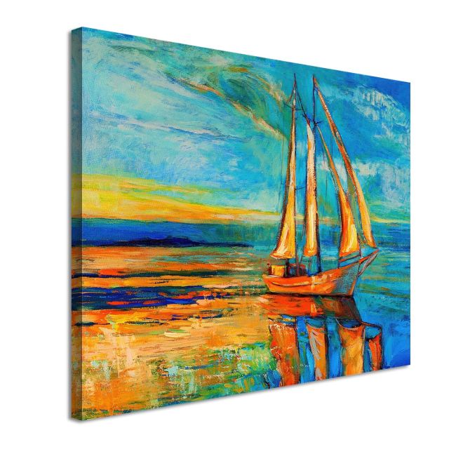 Canvas print Sailing reflections Framed canvas View 4