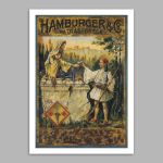 Vintage poster HAMBURGER AND Co Frameless print View 15