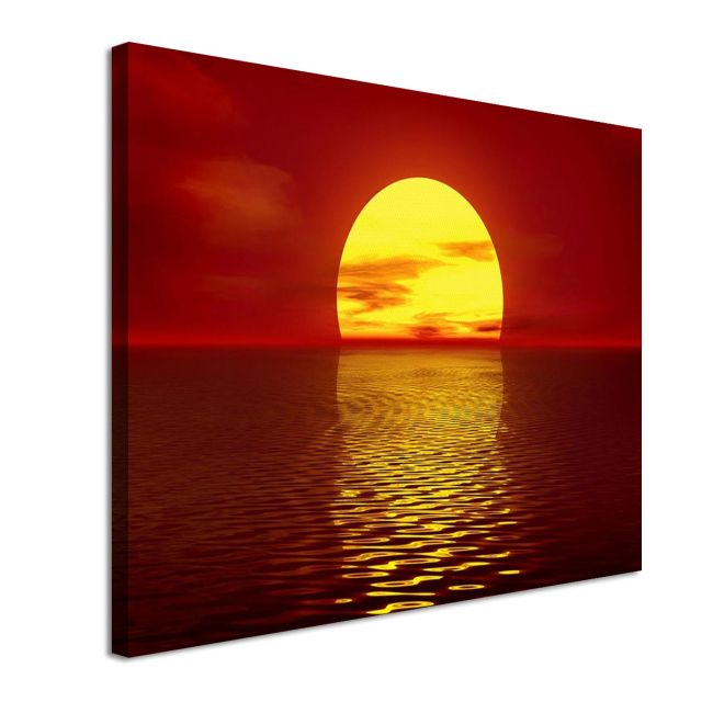 Canvas print Sunset Red sunset Framed canvas View 4