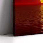 Πίνακας σε καμβά Ηλιοβασίλεμα Red sunset Καμβάς τελαρωμένος Όψη 5
