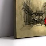 Canvas print Couple in red Framed canvas View 5