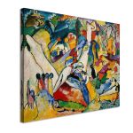 Πίνακας ζωγραφικής Composition II sketch Kandinsky W. Καμβάς τελαρωμένος Όψη 4