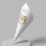 Χωνάκια ζαχαρωτών Κομψά ζωάκια ζωγραφιστά 18 ↕ Όψη 1