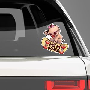 Car sticker Cool Baby Boy On Board