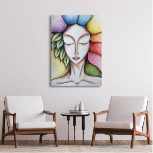 Canvas print Goddess of spring 2