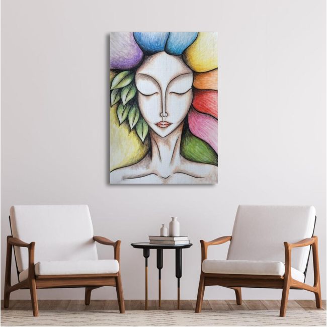 Canvas print Goddess of spring
