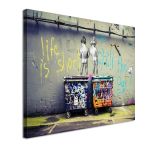 Canvas print Life is short Banksy Framed canvas View 4