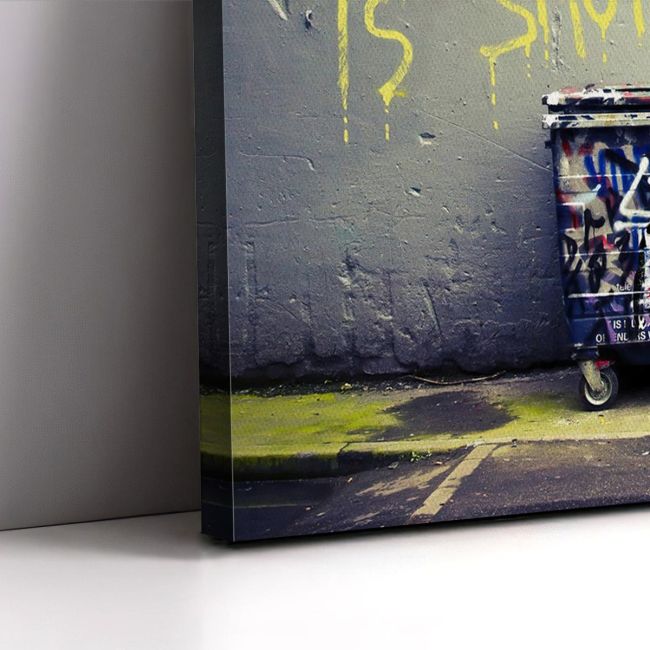 Canvas print Life is short Banksy Framed canvas View 5